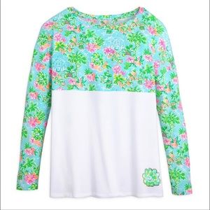 Disney Parks x Lilly Pulitzer Mickey & Minnie
Mouse Finn Logo Sleeve T-S…